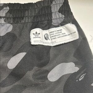 Adidas Men  Camouflage Pants  - Black and Gray